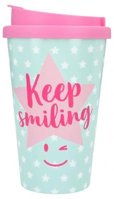 Depesche To-Go-Becher Mit Spruch "Keep Smiling"