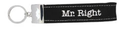 Depesche Schlaufen Schlüsselanhänger “Glücksfilz – Mr. Right” Mit Metallabschluss