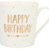 Depesche Porzellan-Becher Mit Goldverzierung Und Spruch „Happy Birthday“ (goldene Schrift) 1 Depesche Porzellan-Becher Mit Goldverzierung Und Spruch „Happy Birthday“ (goldene Schrift) -Depesche 005909 010 1
