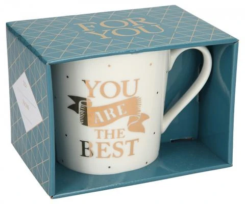 Depesche Porzellan-Becher Mit Goldverzierung Und Spruch „You Are The Best“ (goldene Schrift) 4 Depesche Porzellan-Becher Mit Goldverzierung Und Spruch „You Are The Best“ (goldene Schrift) – Bild 2