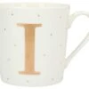 Depesche Porzellan-Becher Mit Goldverzierung Und Buchstabe „I“