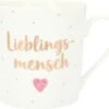 Depesche Porzellan-Becher Mit Goldverzierung Und Schriftzug „Lieblingsmensch“ -Depesche 005909 051 1