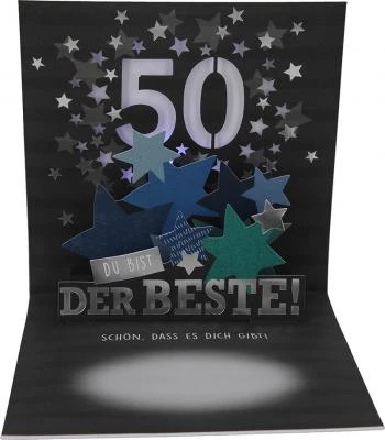 Depesche Pop-up-Musikkarte “50 Happy Birthday” Mit Licht-Effekt 4 Depesche Pop-up-Musikkarte “50 Happy Birthday” Mit Licht-Effekt – Bild 2