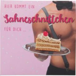 Depesche Pop-up-Musikkarte “Sahneschnittchen” Mit Licht-Effekt