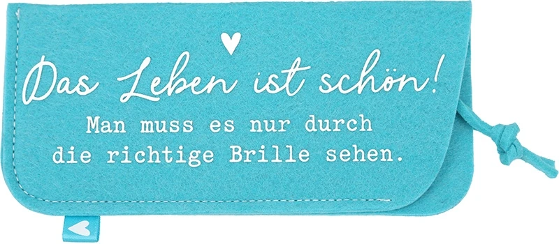 Depesche Brillenhülle Aus Filz “Das Leben Ist Schön!” 3 Depesche Brillenhülle Aus Filz “Das Leben Ist Schön!”