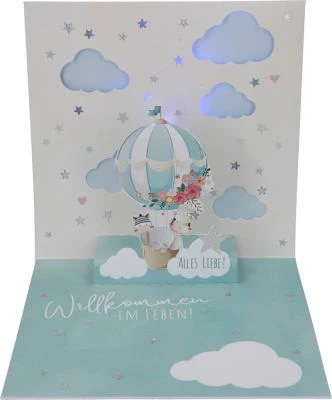 Depesche Pop-up-Musikkarte “Zur Geburt” Mit Licht-Effekt 4 Depesche Pop-up-Musikkarte “Zur Geburt” Mit Licht-Effekt – Bild 2