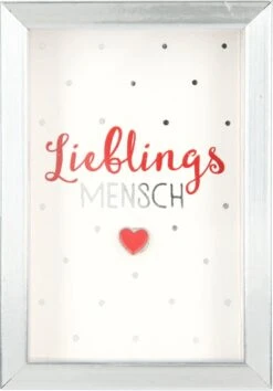 Depesche Mini-Bilderrahmen Mit Schriftzug “Lieblingsmensch”