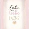 Depesche Mini-Bilderrahmen Mit Schriftzug “Lebe, Liebe, Lache” -Depesche 11625 11