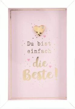 Depesche Mini-Bilderrahmen Mit Schriftzug “Du Bist Einfach Die Beste!”