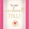 Depesche Mini-Bilderrahmen Mit Schriftzug “Du Bist Wundervoll TOLL!” -Depesche 11625 22