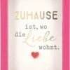 Depesche Mini-Bilderrahmen Mit Schriftzug “Zuhause Ist, Wo Die Liebe Wohnt.” -Depesche 11625 26
