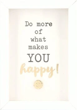 Depesche Mini-Bilderrahmen Mit Schriftzug “Do More Of What Makes YOU Happy!”