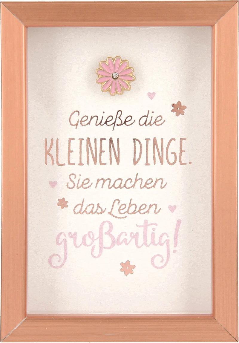Depesche Mini-Bilderrahmen Mit Schriftzug “Genieße Die Kleinen Dinge. Sie Machen Das Leben Großartig!” 3 Depesche Mini-Bilderrahmen Mit Schriftzug “Genieße Die Kleinen Dinge. Sie Machen Das Leben Großartig!”