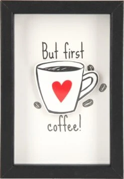 Depesche Mini-Bilderrahmen Mit Schriftzug “But First Coffee!”