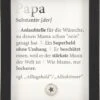 Depesche Mini-Bilderrahmen Mit Schriftzug “Papa – Anlaufstelle Für Die Wünsche…”