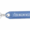 Depesche Schlüsselanhänger “Lieblingsmensch” – Blau – Leder -Depesche 11807 042