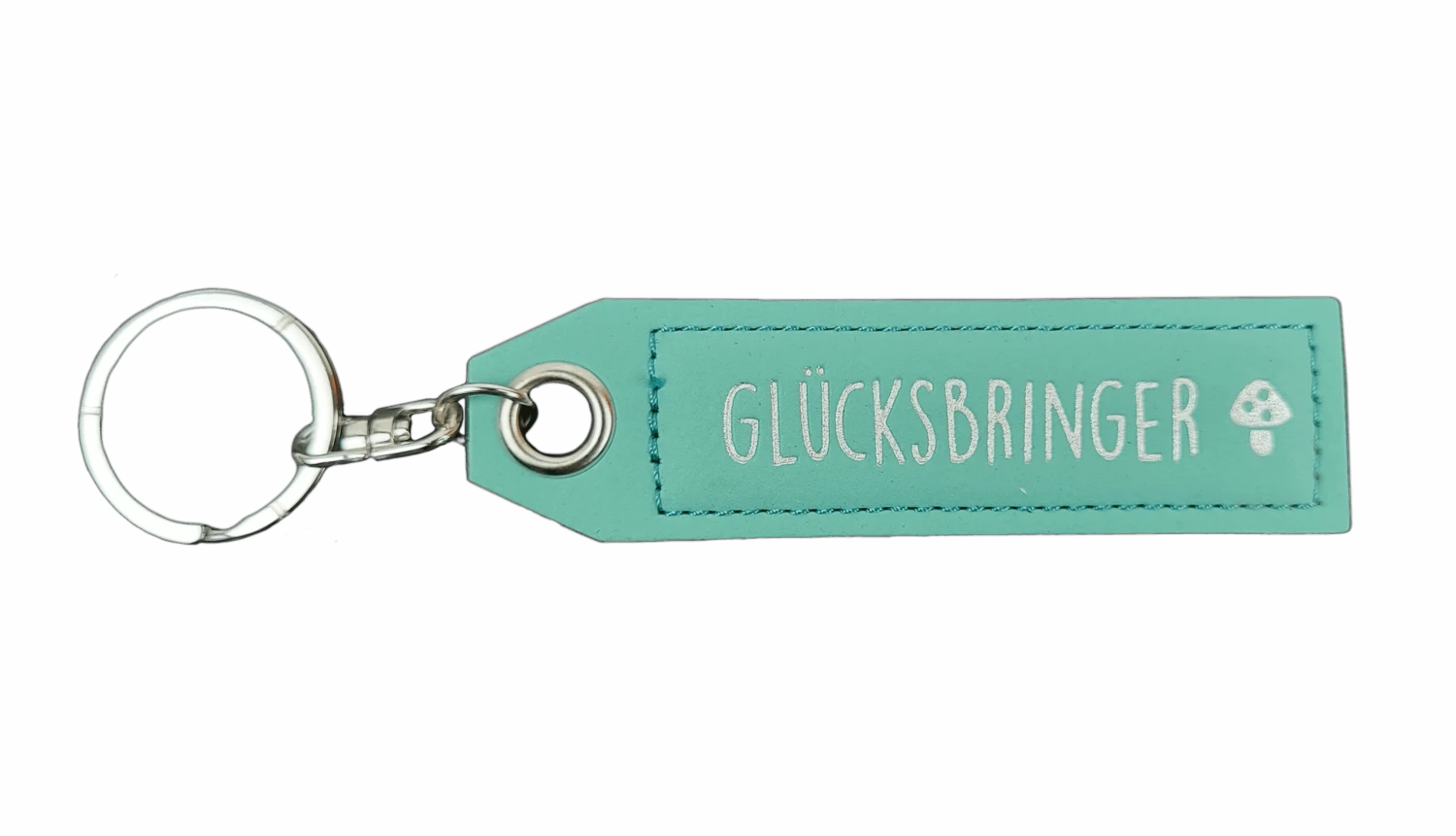 Depesche Schlüsselanhänger “Glücksbringer” – Hellblau – Leder 3 Depesche Schlüsselanhänger “Glücksbringer” – Hellblau – Leder