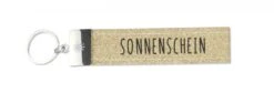 Depesche Schlaufen Schlüsselanhänger “Glücksfilz – Sonnenschein” Mit Metallabschluss