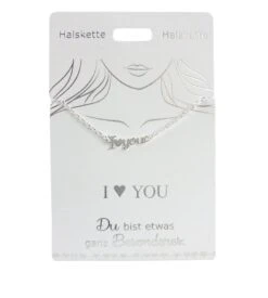 Depesche Halskette “I (Herz) You”, Versilbert