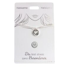 Depesche Halskette “Herz, Geprägt”, Versilbert