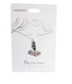 Depesche Halskette “Feder”, Versilbert