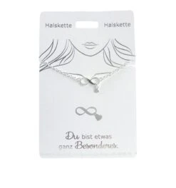Depesche Halskette “Unendlichkeit & Herz”, Versilbert