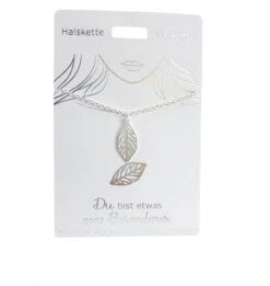 Depesche Halskette “Blatt, Versilbert