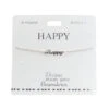 Depesche Armband “Happy”, Versilbert