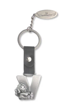 Depesche Schutzengel Mit Buchstaben “V” Als Schlüsselanhänger