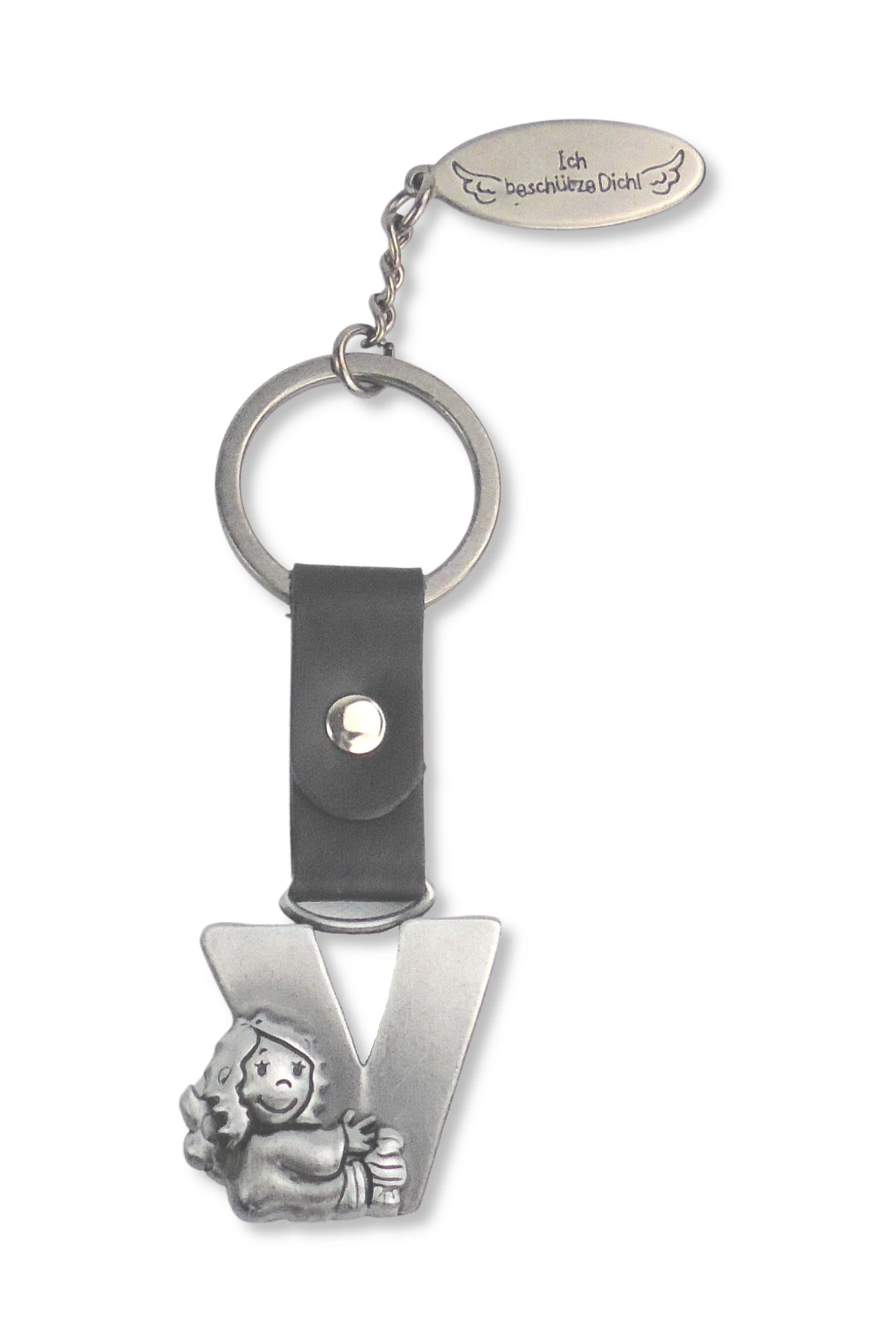 Depesche Schutzengel Mit Buchstaben “V” Als Schlüsselanhänger 3 Depesche Schutzengel Mit Buchstaben “V” Als Schlüsselanhänger